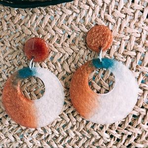 NEW! Handmade resin earrings